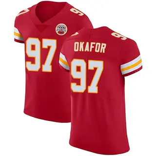 Kansas City Chiefs Men's Alex Okafor Elite Team Color Vapor Untouchable Jersey - Red