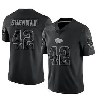 Kansas City Chiefs Men's Anthony Sherman Limited Reflective Jersey - Black