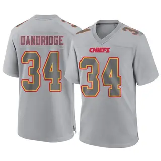 Kansas City Chiefs Men's Brandin Dandridge Game Atmosphere Fashion Jersey - Gray