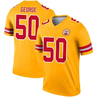 Kansas City Chiefs Men's Brandon George Legend Inverted Jersey - Gold