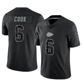 Kansas City Chiefs Men's Bryan Cook Limited Reflective Jersey - Black