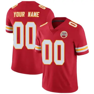Kansas City Chiefs Men's Custom Limited Team Color Vapor Untouchable Jersey - Red
