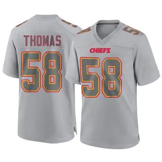 Kansas City Chiefs Men's Derrick Thomas Game Atmosphere Fashion Jersey - Gray