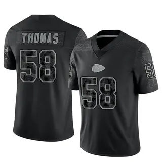 Kansas City Chiefs Men's Derrick Thomas Limited Reflective Jersey - Black