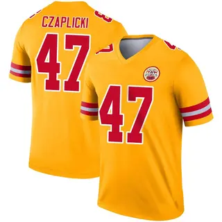 Kansas City Chiefs Men's Eddie Czaplicki Legend Inverted Jersey - Gold