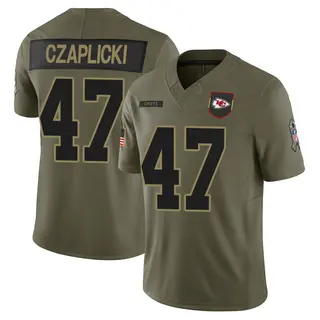 Kansas City Chiefs Men's Eddie Czaplicki Limited 2025 Salute to Service Jersey - Olive