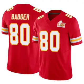 Kansas City Chiefs Men's Elijhah Badger Limited Vapor F.U.S.E. Super Bowl LIX Jersey - Red