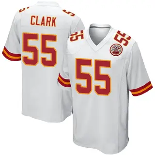 Kansas City Chiefs Men's Frank Clark Game Jersey - White