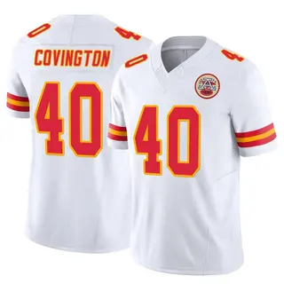 Kansas City Chiefs Men's Jacobe Covington Limited Vapor F.U.S.E. Jersey - White