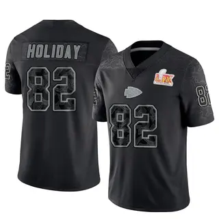 Kansas City Chiefs Men's Jimmy Holiday Limited Reflective Super Bowl LIX Jersey - Black
