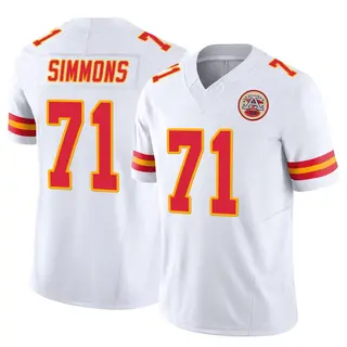 Kansas City Chiefs Men's Josh Simmons Limited Vapor F.U.S.E. Jersey - White