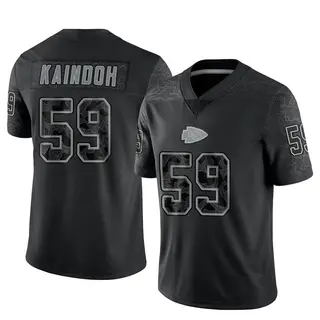 Kansas City Chiefs Men's Joshua Kaindoh Limited Reflective Jersey - Black