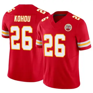 Kansas City Chiefs Men's Kader Kohou Limited Vapor F.U.S.E. Jersey - Red