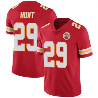 Kansas City Chiefs Men's Kareem Hunt Limited Team Color Vapor Untouchable Jersey - Red