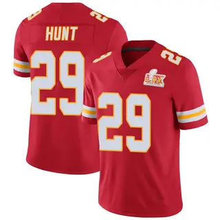 Kansas City Chiefs Men's Kareem Hunt Limited Team Color Vapor Untouchable Super Bowl LIX Jersey - Red