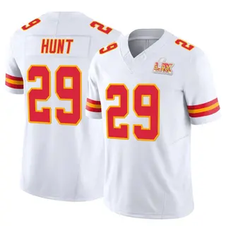 Kansas City Chiefs Men's Kareem Hunt Limited Vapor F.U.S.E. Super Bowl LIX Jersey - White
