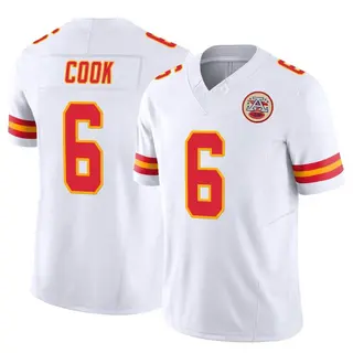 Kansas City Chiefs Men's Kenny Cook Limited Vapor F.U.S.E. Jersey - White