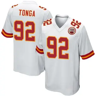 Kansas City Chiefs Men's Khyiris Tonga Game Jersey - White