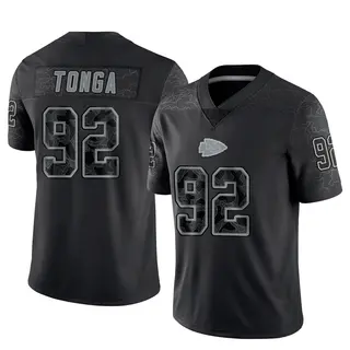 Kansas City Chiefs Men's Khyiris Tonga Limited Reflective Jersey - Black