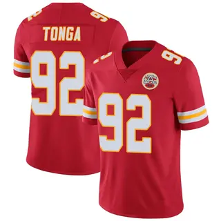 Kansas City Chiefs Men's Khyiris Tonga Limited Team Color Vapor Untouchable Jersey - Red