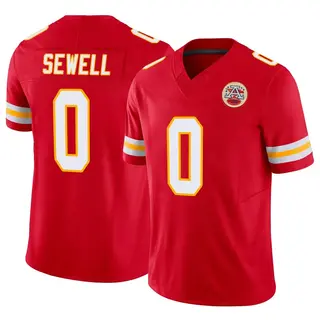 Kansas City Chiefs Men's Marlen Sewell Limited Vapor F.U.S.E. Jersey - Red