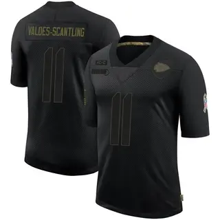 Kansas City Chiefs Men's Marquez Valdes-Scantling Limited 2020 Salute To Service Jersey - Black