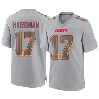 Kansas City Chiefs Men's Mecole Hardman Game Atmosphere Fashion Jersey - Gray
