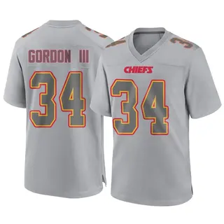 Kansas City Chiefs Men's Melvin Gordon III Game Atmosphere Fashion Jersey - Gray