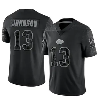 Kansas City Chiefs Men's Nazeeh Johnson Limited Reflective Jersey - Black