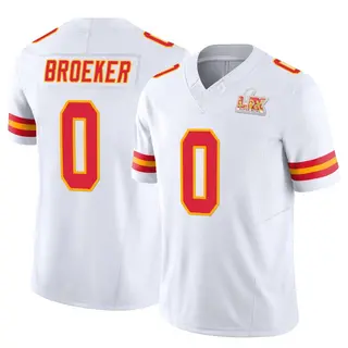 Kansas City Chiefs Men's Nick Broeker Limited Vapor F.U.S.E. Super Bowl LIX Jersey - White