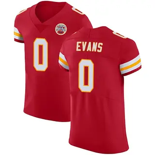 Kansas City Chiefs Men's Omari Evans Elite Team Color Vapor Untouchable Jersey - Red