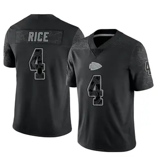 Kansas City Chiefs Men's Rashee Rice Limited Reflective Jersey - Black