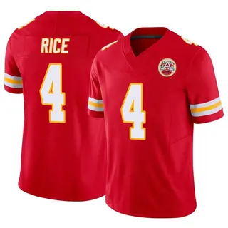 Kansas City Chiefs Men's Rashee Rice Limited Vapor F.U.S.E. Jersey - Red