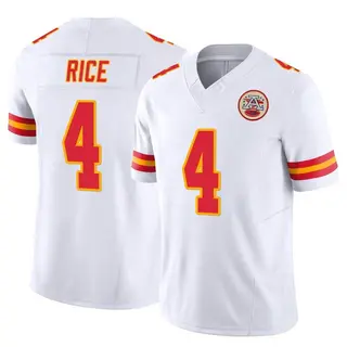 Kansas City Chiefs Men's Rashee Rice Limited Vapor F.U.S.E. Jersey - White