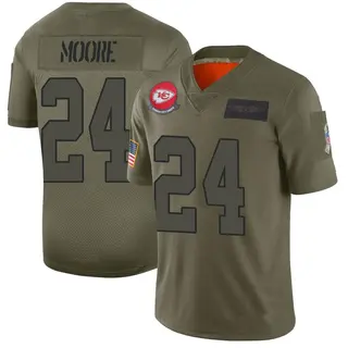 Kansas City Chiefs Men's Skyy Moore Limited 2019 Salute to Service Jersey - Camo