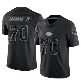 Kansas City Chiefs Men's Tremayne Anchrum Jr. Limited Reflective Jersey - Black