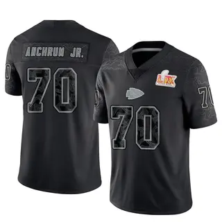 Kansas City Chiefs Men's Tremayne Anchrum Jr. Limited Reflective Super Bowl LIX Jersey - Black