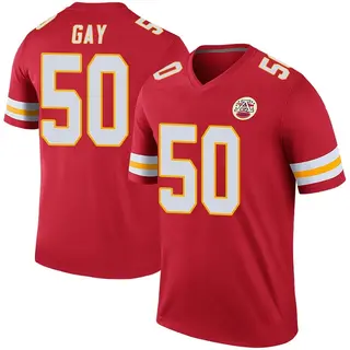 Kansas City Chiefs Men's Willie Gay Legend Color Rush Jersey - Red