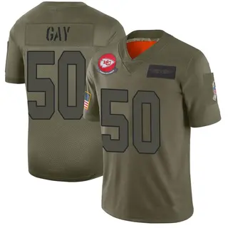 Kansas City Chiefs Men's Willie Gay Limited 2019 Salute to Service Jersey - Camo