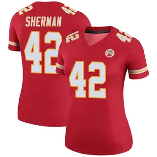 Kansas City Chiefs Women's Anthony Sherman Legend Color Rush Jersey - Red