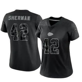 Kansas City Chiefs Women's Anthony Sherman Limited Reflective Jersey - Black