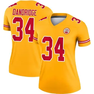 Kansas City Chiefs Women's Brandin Dandridge Legend Inverted Jersey - Gold