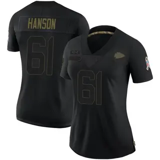 Kansas City Chiefs Women's C.J. Hanson Limited 2020 Salute To Service Jersey - Black