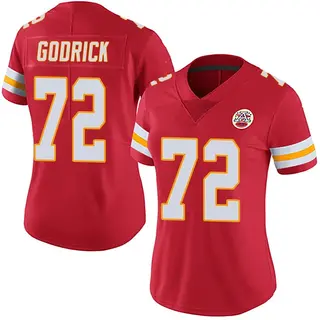 Kansas City Chiefs Women's Chukwuebuka Godrick Limited Team Color Vapor Untouchable Jersey - Red