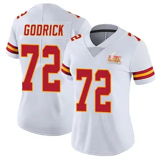 Kansas City Chiefs Women's Chukwuebuka Godrick Limited Vapor Untouchable Super Bowl LIX Jersey - White