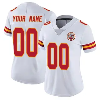 Kansas City Chiefs Women's Custom Limited Vapor Untouchable Jersey - White