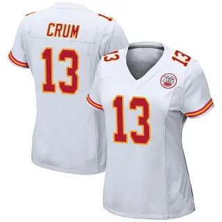 Kansas City Chiefs Women's Dustin Crum Game Jersey - White
