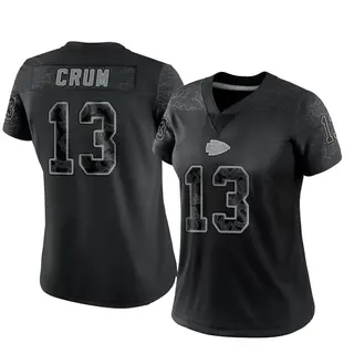 Kansas City Chiefs Women's Dustin Crum Limited Reflective Jersey - Black