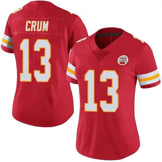 Kansas City Chiefs Women's Dustin Crum Limited Team Color Vapor Untouchable Jersey - Red