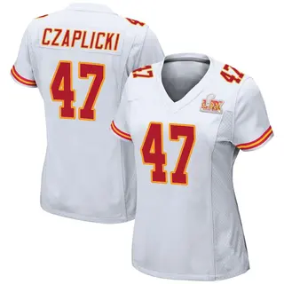 Kansas City Chiefs Women's Eddie Czaplicki Game Super Bowl LIX Jersey - White